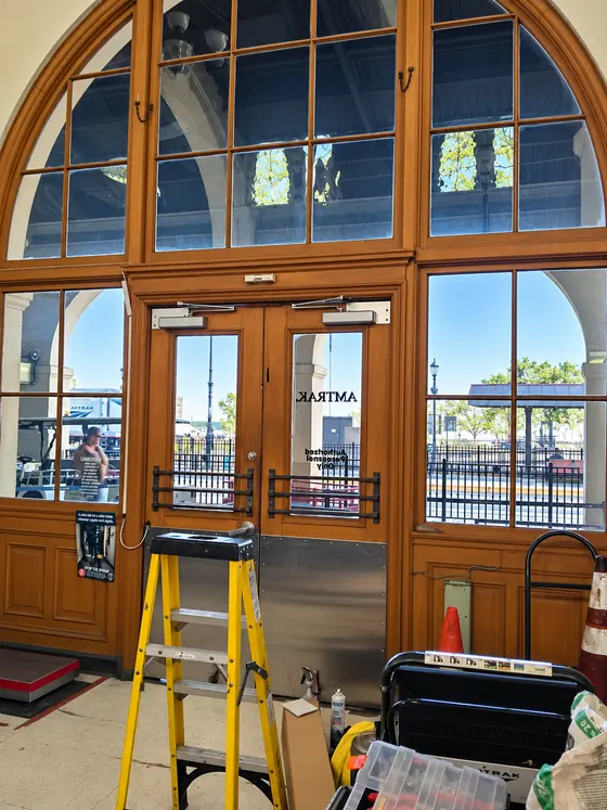 Amtrak station, inside